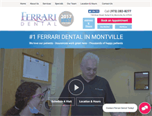 Tablet Screenshot of ferraridental.com
